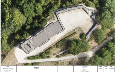 Relevé photogrammétrique par drone des ruines du Château de Faucigny (Haute-Savoie – 74)